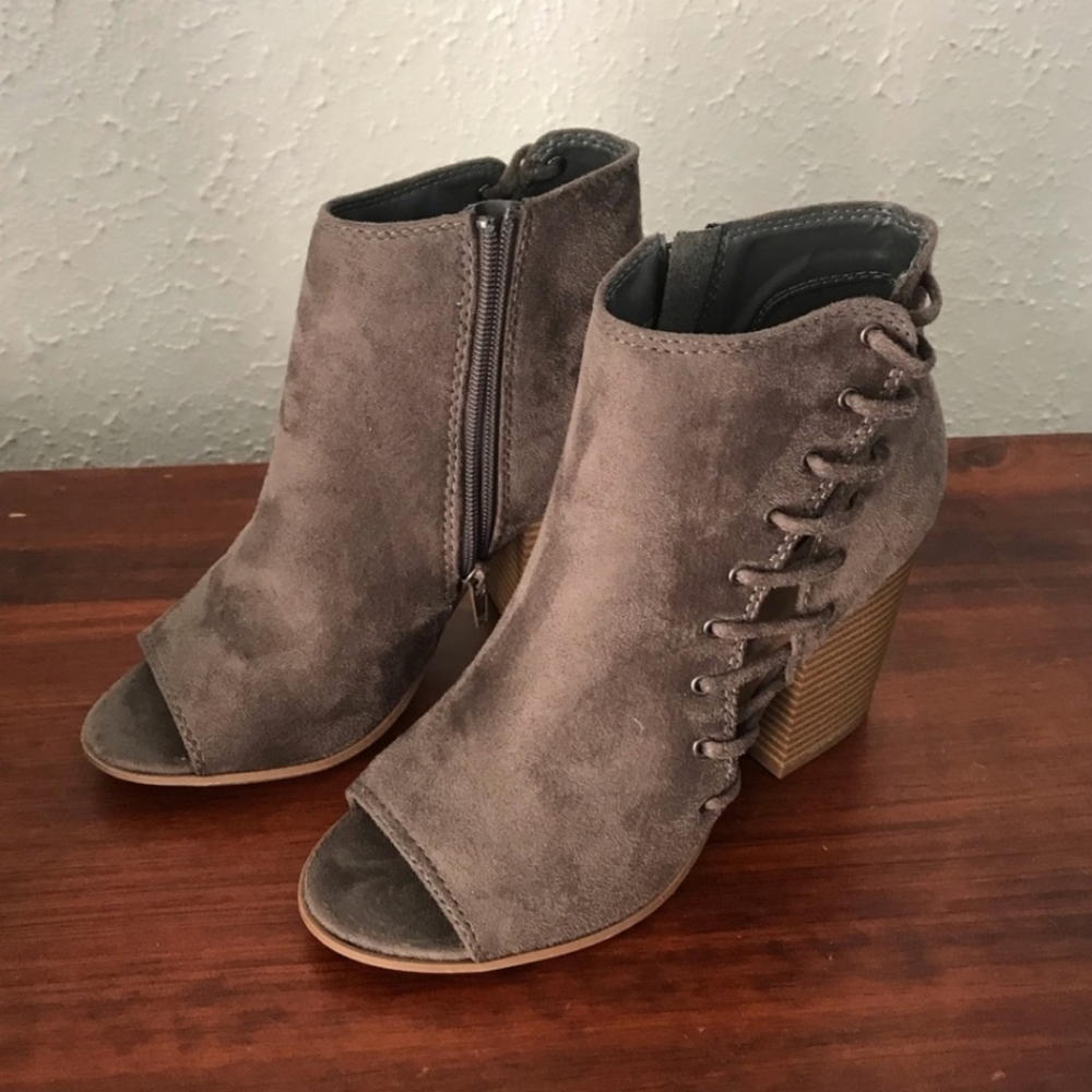 Soda Open Toe Boots